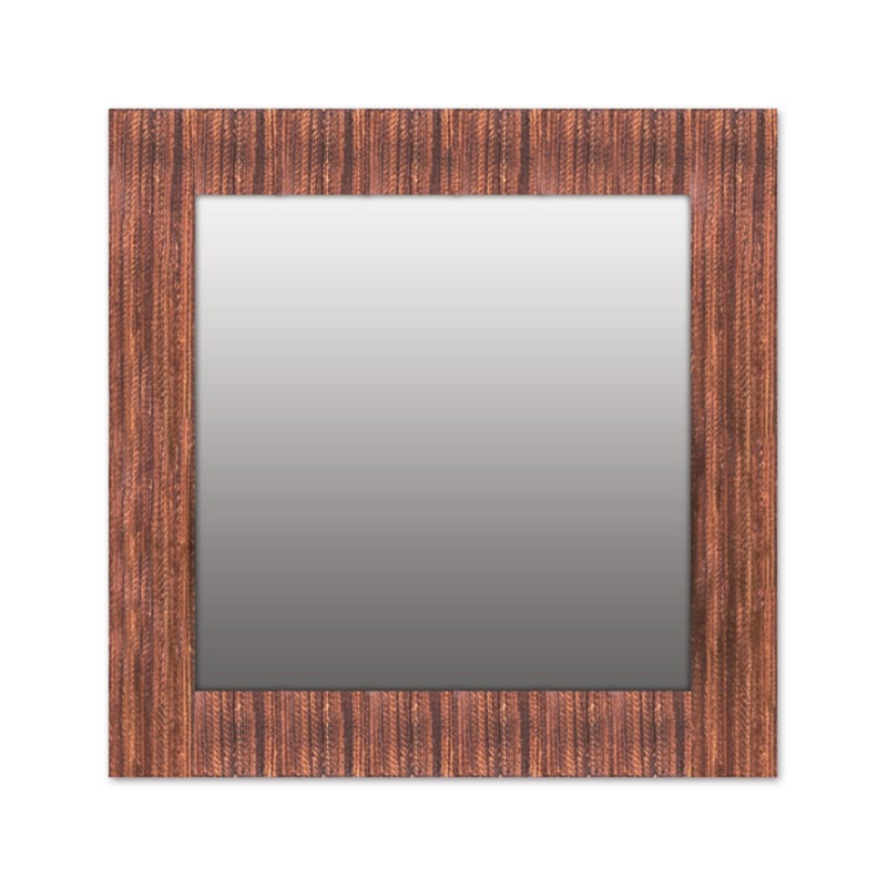  Wall mirror 117x117cm with frame decorated with rope