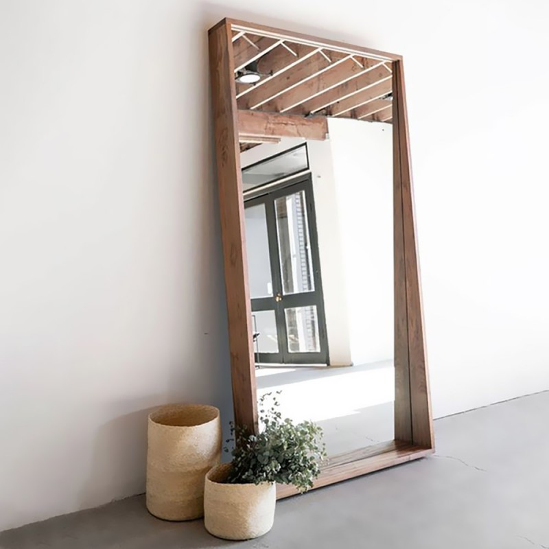 Καθρέπτης ολόσωμος επιδαπέδιος 80x180cm με ξύλινο πλαίσιο